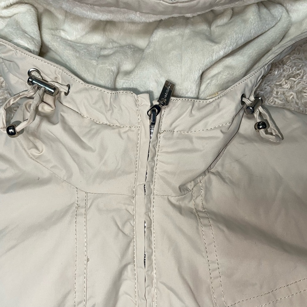 Weather tamer cream hooded jacket - Picture 4 of 6